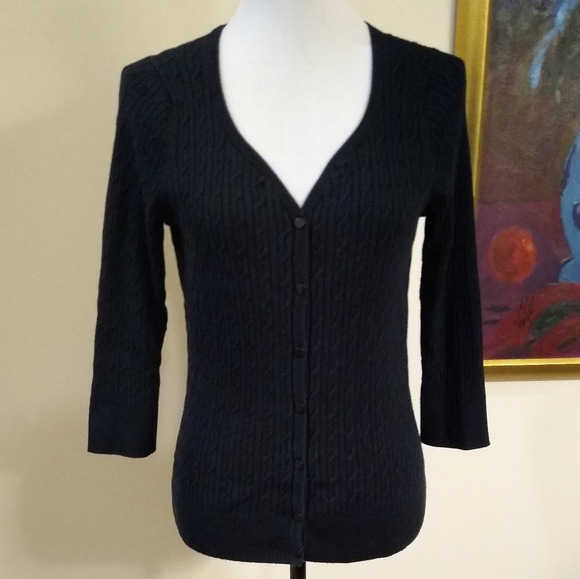 Talbots Sweaters - Talbot's black cardigan women's size small